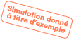 Simulation donnée à titre d'exemple